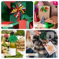 thumbnail image 5 of Uxcell 4" Curly Bows for Gift Wrapping, 6Pcs Self Adhesive Twist Tie Grosgrain Ribbon Bow for Treat Bag Christmas Birthday Gift Box Party Favors Decor, White/Champagne, 5 of 7