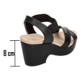 thumbnail image 3 of Sandalias Modare Mujer Negro Casual Elegante negro 26 MX, 3 of 9