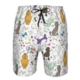thumbnail image 3 of Goofa Colorful Poodle Dog Printed Mens Swim Trunks Summer Quick Dry Short Beach Swimwear Bathing Suits-Large, 3 of 9