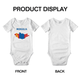 thumbnail image 3 of Mongolia Map Flag Cute Baby One-pieces (White, 0-3 Months), 3 of 5