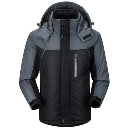Men's Winter Ski Jacket Coat Snow Waterproof Windbreaker Fleece Warm Outerwear