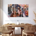 thumbnail image 3 of Elephant Stock Jazz Club Yellow Wall Art - Horizontal Multi Panel Canvas - Living Room Wall Decor - Music Multi Panel - Gray And Orange Decor - 57" x 36", 3 of 8