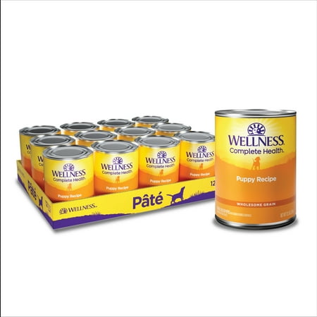 UPC: 0076344088721 | Wellness Complete Health Natural Wet Canned Puppy Food Puppy Chicken & Salmon 12.5-Ounce Can (Pack of 12)