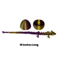 thumbnail image 3 of Dragon Egg with a Dragon Inside Toy, Decorative Flexible Crystal Dragon, Golden Purple Silk Tricolor, 3 of 7