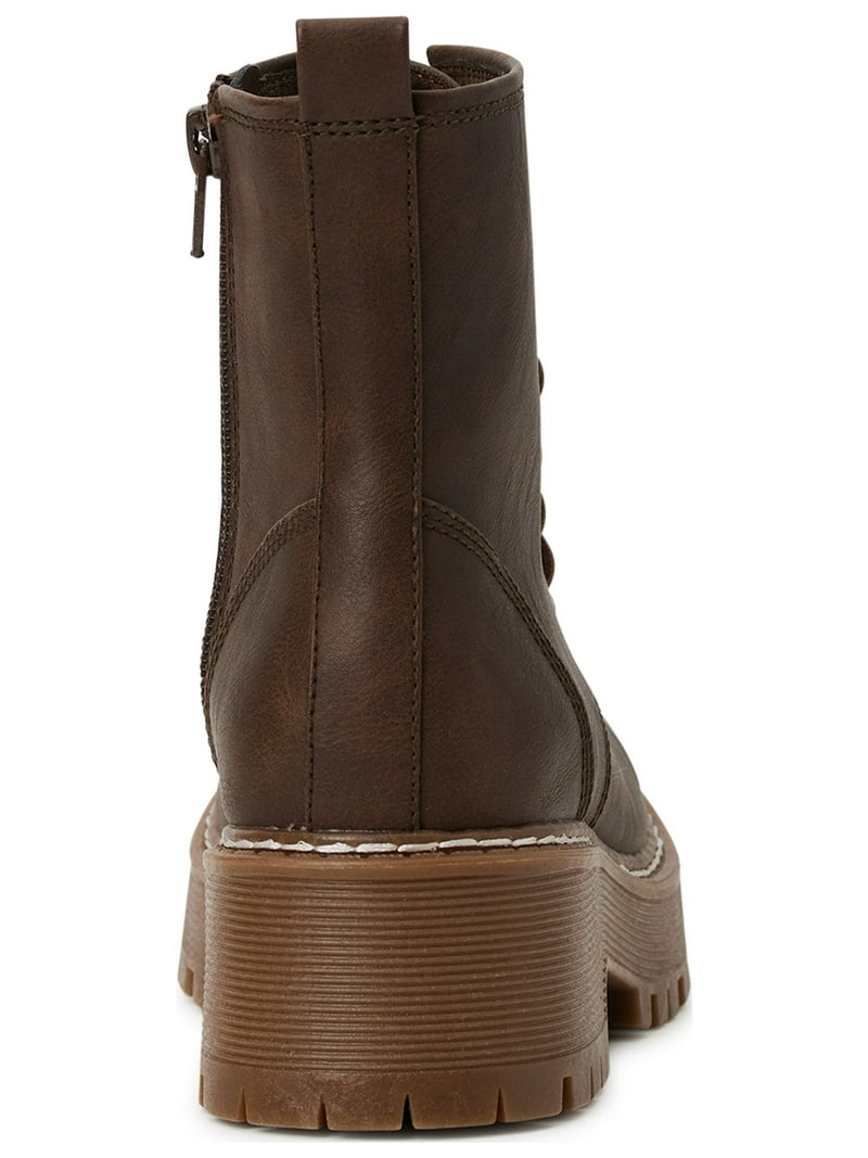 No Boundaries Women's Combat Boots, Wide Width Available