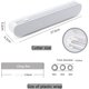 thumbnail image 2 of Dispensador de film plástico con cortador. Dispensador de film transparente recargable deslizante, plástico, hojalata, cortador de papel de aluminio, lazo elástico ajustable doble, accesorios de coci JAMW Sencillez, 2 of 5