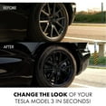 thumbnail image 3 of Mayde 18-Inch Hub Caps fits 2017-2022 Tesla Model 3, Replacement Wheel Covers (Set of 4,) (Gloss Black), 3 of 9