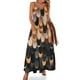 thumbnail image 1 of Nuevo vestido de plumas - Vestido sin mangas de cobre y negro Vestidos de playa Vestido de verano Ropa de mujer coreana Recién llegados, 1 of 7
