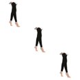 thumbnail image 2 of Xingzhi Effortless Matching Over Knee Tights For Trendy Look Compression Support Thigh High Womens Socks black S 3Set, 2 of 6
