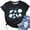A12 Black, variant on FASHOFT Oversized Beach Graphic Tees for Women Vintage Crew Neck Short Sleeve Shirts Baggy Summer Vacation Tops Black L