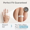 thumbnail image 2 of ThunderFit Silicone Rings for Women, Silicone Wedding Band with Heart, 5.5 mm Wide, 2mm Thick Rubber Engagement Rings, 2 of 5