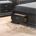 thumbnail image 5 of JERFIT Black Full Size Storage Bed with 4 Drawers, Traditional Platform Bed Frame with Headboard, Underbed Storage Organizer, Particle Board Construction, 84”D x 61”W x 44”H, 5 of 5