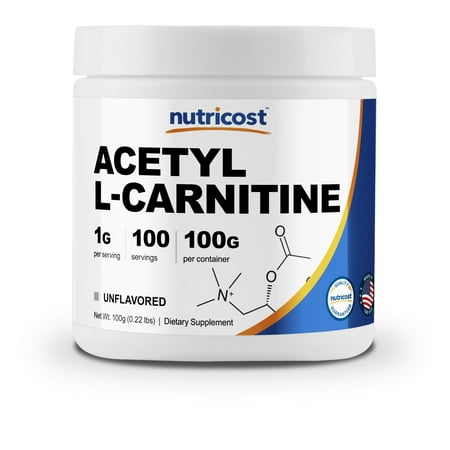 Nutricost Acetyl L-Carnitine (ALCAR) 100 GMS - 1000mg Per Serving - High Quality Acetyl L-Carnitine (Doctor's Best Acetyl L Carnitine)