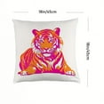 thumbnail image 4 of 1pcs Decorate Living Room, Bedroom, Sofa, Car, Bed, And Gift With Orange Tiger Throwing Cover For Wildlife Enthusiasts To Customize Pillowcases 18x18in/45x45cm, 4 of 6