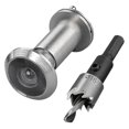 thumbnail image 1 of 220-Degree Solid Brass Peep Holes for Door with 16mm Drill Bit, 0.63 Inch Door Peephole with Privacy, B, 1 of 5