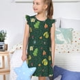 thumbnail image 4 of Balery Camp In The Forest Camisón de princesa para niñas, pijama de algodón con mangas abullonadas, suave y bonito.-Large, 4 of 6