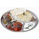 thumbnail image 1 of Round 4 Compartment Thali,stainless Steel 4 Compartment Round Thali,steel 4 Compartment Round Plate,round Thali,dinner Plate,indian Thali,dinnerware T, 1 of 3