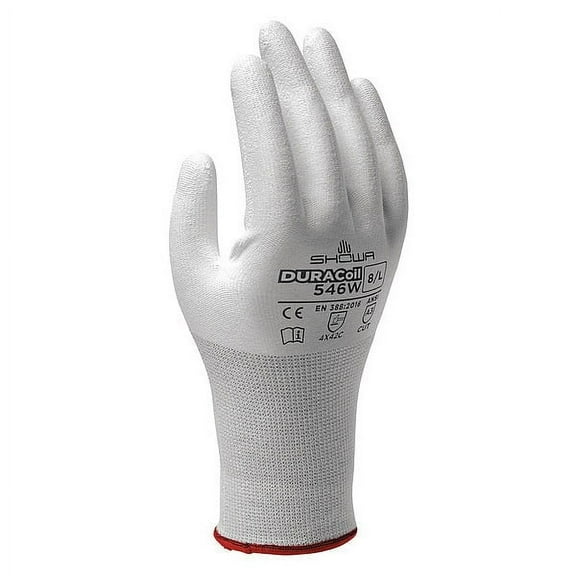 Showa Coated Gloves,White,M,PR 546WM-07