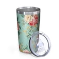 thumbnail image 2 of Pioneer Flower 10oz Tumblers Stainless Steel Tumbler with Lid and Straw,Vacuum Insulated Double Wall Travel Tumbler Cups with Cleaning Brush for Coffee, Tea, 2 of 4