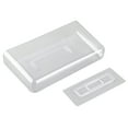 thumbnail image 2 of Storage Bin Desk Organizer, Transparent Space Saving Sturdy Wall Mounted Plastic Back Adhesive Strong Stickiness Desk Storage Holder  For Study, 2 of 8