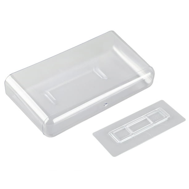 Contenedor de almacenamiento adhesivo Jadeshay Transparente organizador de escritorio MONTADO en la pared
