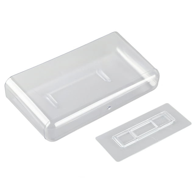 Contenedor de almacenamiento adhesivo Jadeshay Transparente organizador de escritorio MONTADO en la pared