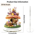 thumbnail image 3 of HmNPlay Easter Bunny Egg 3D Acrylic Desktop Ornament - Kids Safe Home Decor with Non Slip Base, Spring Tabletop Display for Gift Basket & Holiday Decorating (Ready to Gift)​, 3 of 9