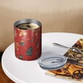 thumbnail image 3 of 12oz Coffee Tumblers Red Christmas Gingerbread Man Pattern Stainless Steel Vacuum Insulated Travel Tumbler Coffee Cups Mug with Lid and Straw with Cleaning Brush for Cold & Hot Drinks, 3 of 5