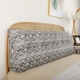 thumbnail image 3 of Large Wedge Headboard Pillow for Sitting Up in Bed - 39.4" Triangle Bolster Backrest with Lumbar Support - Reading, Watching TV Pillow for Daybeds & Twin Beds, 3 of 6