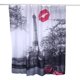 thumbnail image 5 of Cortina de ducha impermeable de 180x180 cm, poliéster para baño, 12 ganchos, 6 # Kiss Iron Tower, 5 of 7
