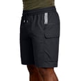 thumbnail image 7 of Besolor Plus Size Shorts for Men Straight Leg Elastic High Waist Drawstring Lightweight Casual Workout Running Shorts with Pockets(X-Large,Black), 7 of 7