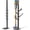 Black, variant on Cordless Vacuum Cleaner Floor Stand, Freestanding Metal Vacuum Holder with 8 Storage Hooks, No-Drill Vacuum Organizer for Stick Vacuums & Accessories, White