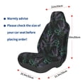 thumbnail image 3 of Wukai Lavender Flowers Full Set Car Seat Covers with Soft Padding Universal Auto Front Seats Protector and Cushion Mat, 3 of 5