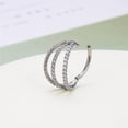 thumbnail image 2 of G23 Titanium Septum Clicker Nose Ring,Triple Double Open Stack Hoop Ring,Daith Helix Rook Conch Tragu Cartilage Piercing Jewelry, 2 of 6