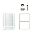 thumbnail image 2 of Sterling 7226-5475DRC Accord Vikrell Alcove Shower Wall, Base, And Door Kit, 36-in L x 48-in W x 77-in H, Deep Bronze with Clear Glass, 2 of 3