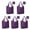 Halloween Purple Spider, variant on 5 Pack Foldable Shopping Bag,Halloween Purple Spider Web Pattern Reusable Grocery Bags with Pockets,Large Reusable Tote Bags with Handles Waterproof & Lightweight