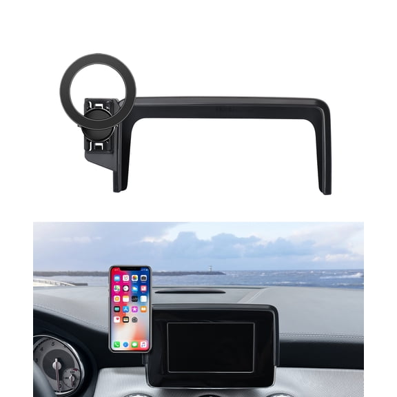 MaserWeller Car Phone Holder for 2013-2015 Mercedes Benz CLA / 2015-2016 GLA / 2013-2017 A-Class / 2012-2016 B-Class Accessories 5.8-Inch Screen Fixed Clip, 360° Rotation Phone Mount