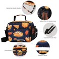 thumbnail image 4 of Pumpkins Pies Leaves Cute Halloween Insulated Lunch Bag Portable Cooler Bag Mommy Bag Large Capacity 6L, 4 of 9