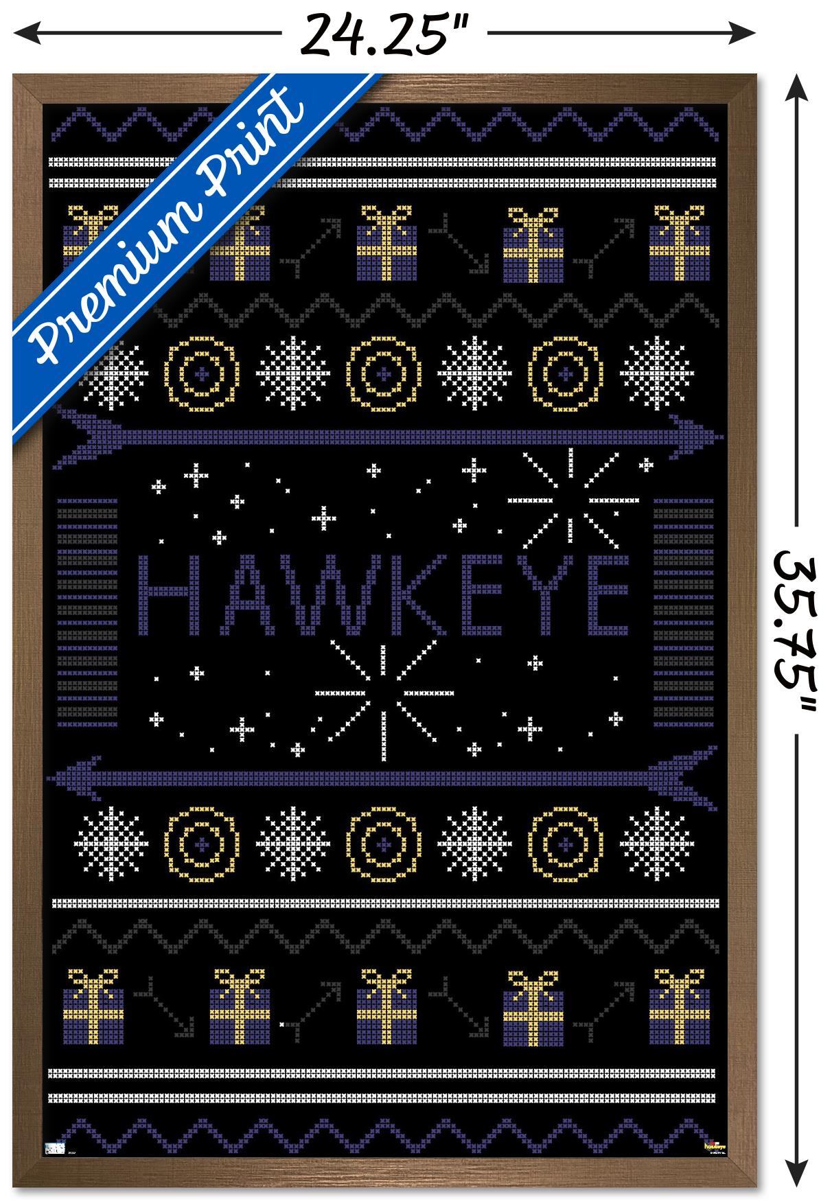 Marvel Hawkeye - Hawkeye Sweater Wall Poster, 22.375" x 34", Framed