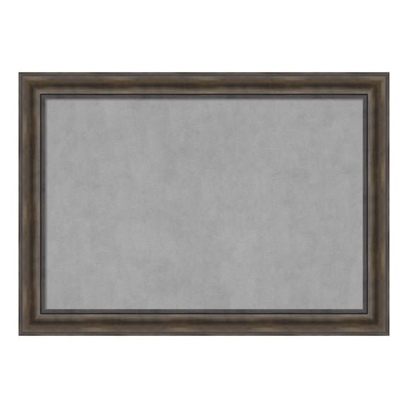 Amanti Art Rustic Pine Brown Framed Magnetic Board 41 x 29 in.