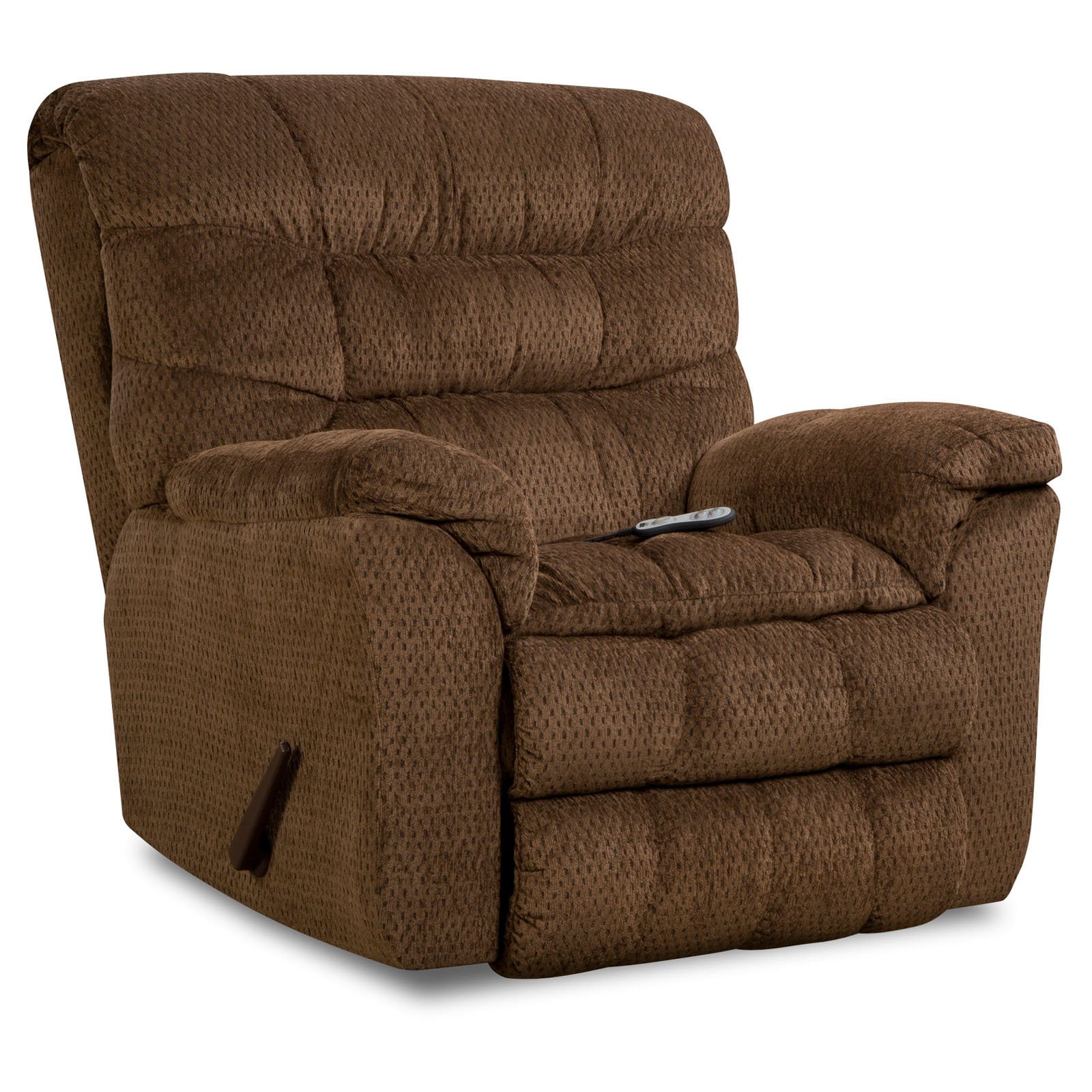 fabric reclining loveseat without console