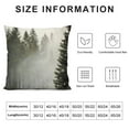 thumbnail image 6 of Acheng Misty Mountain Pillow Covers Foggy Forest Nature Landscape Printed Throw Pillows Winter Christmas Square Cushion Case for Home Sofa Couch Bed Outdoor Set of 2 White, 6 of 6
