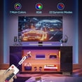 thumbnail image 4 of Pinmoco 47'' TV Stand for TVs up to 55", Gaming Entertainment Center with LED Lights, Black, 4 of 11