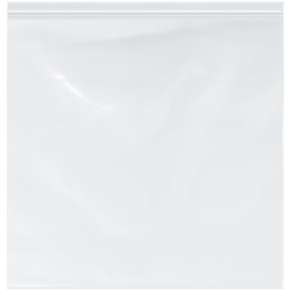 Plymor 20" x 20" (Pack of 100), 2 Mil Zipper Reclosable Plastic Bags