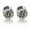 Grey, variant on 1 Pair Stainless Steel Magnetic Stud Earring Women Men Non-Piercing Clip On-Light blue