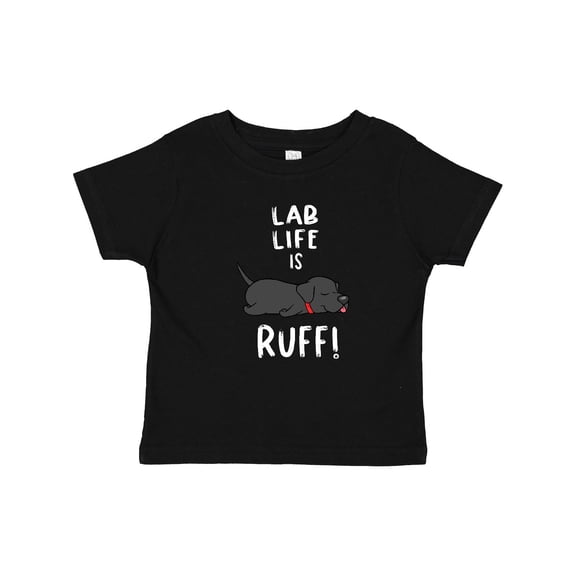 Inktastic Lab Life is Ruff Labrador Retriever Boys or Girls Baby T-Shirt