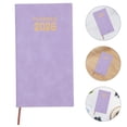 thumbnail image 1 of LOLIPPYY Purple PU Pocket Notebook Planner for Writing with Thick Paper and Sturdy Binding A6 Size, 1 of 6