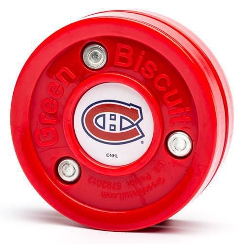 Green Biscuit NHL Training Puck - Montreal Canadiens