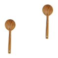 thumbnail image 6 of MLINS 2pcs Wooden Serving Ladle Cooking Kitchen Ladle Server Gravy Ladle Wooden Kitchen Tool Wood Unique Grain Ladle, 6 of 8