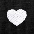 thumbnail image 2 of Dalix Lil Heart Midweight Cotton Short Sleeve Summer Tee Mens in Black S Small, 2 of 5